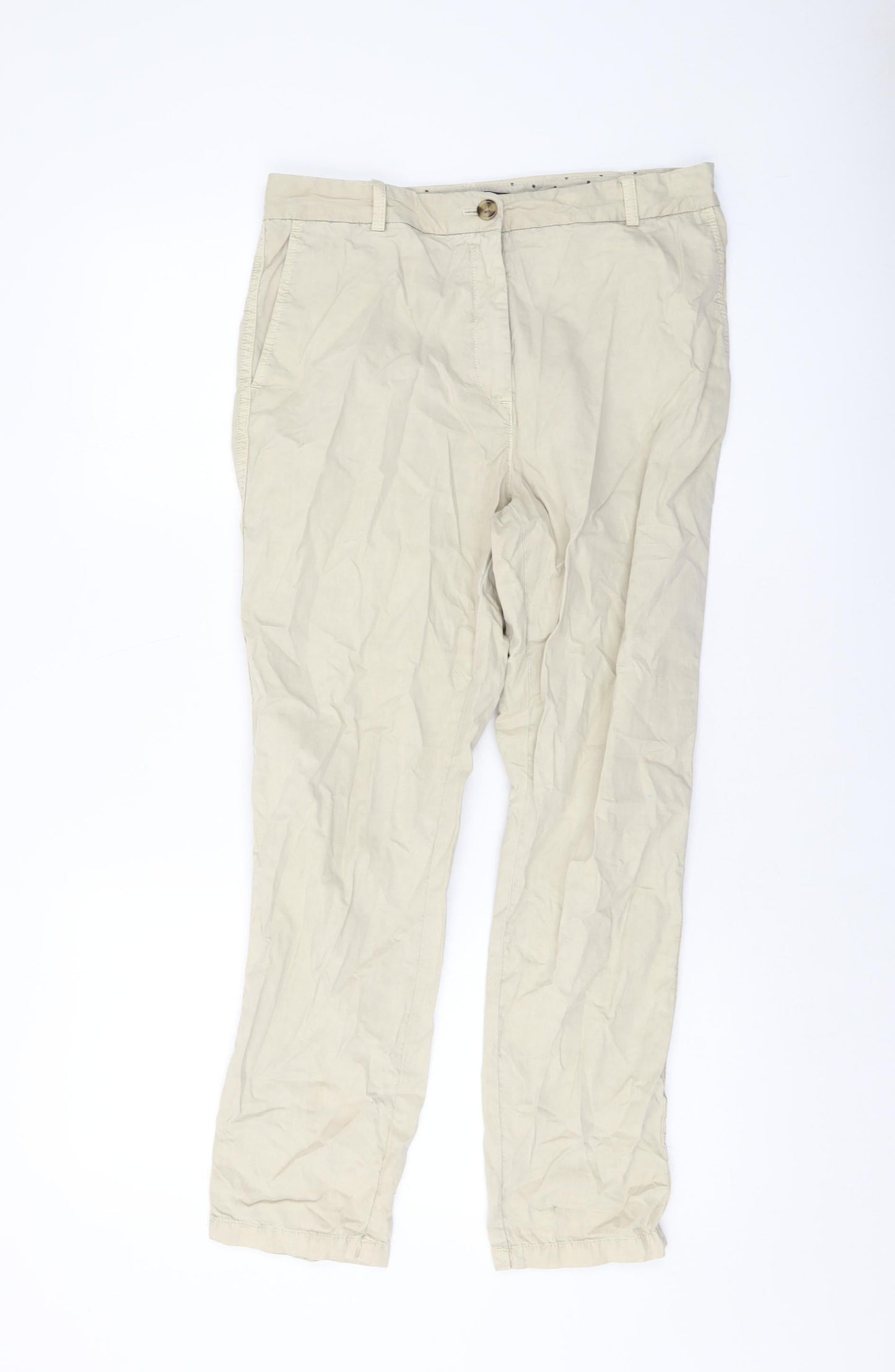 Womens UK Size 30 in Marks and Spencer Regular Fit  Beige Trousers