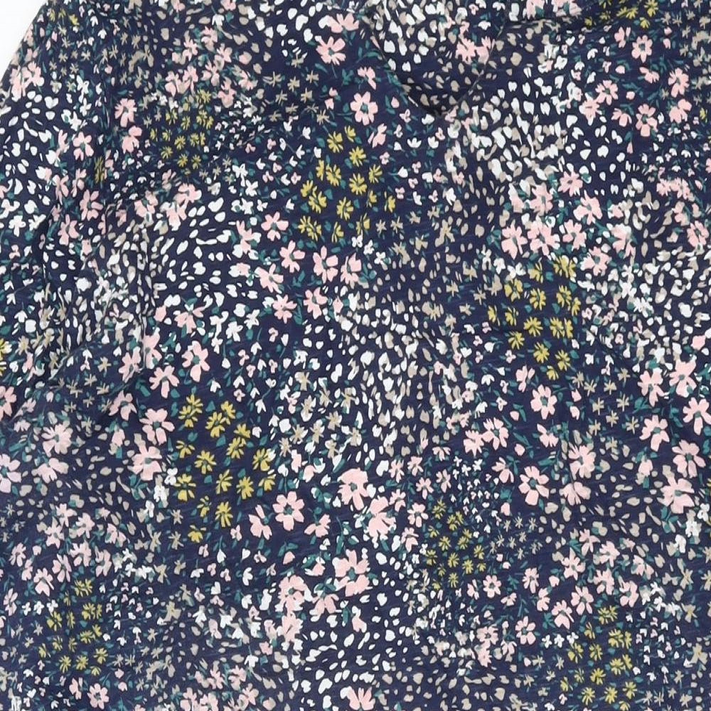 Bonmarché Womens Multicoloured Floral Cotton Tank Dress Size 20 Round Neck Pullover