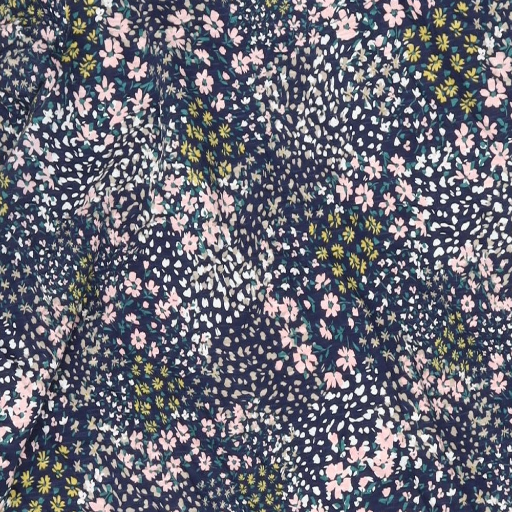 Bonmarché Womens Multicoloured Floral Cotton Tank Dress Size 20 Round Neck Pullover