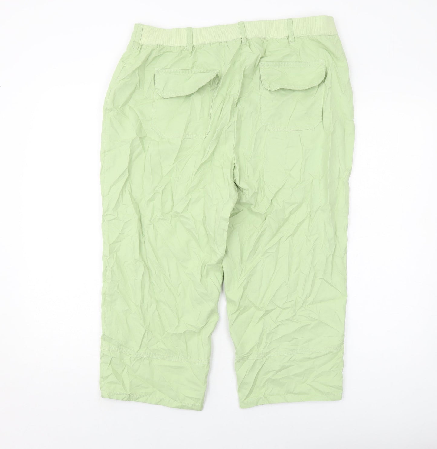 Womens UK Size 16 Maine Regular Fit  Green Trousers