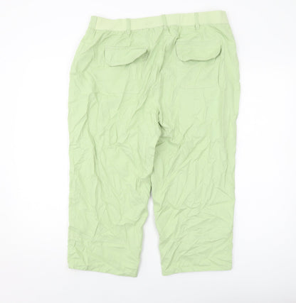 Womens UK Size 16 Maine Regular Fit  Green Trousers