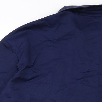 Womens UK Size 6 PRETTYLITTLETHING Blue Basic Button-Up