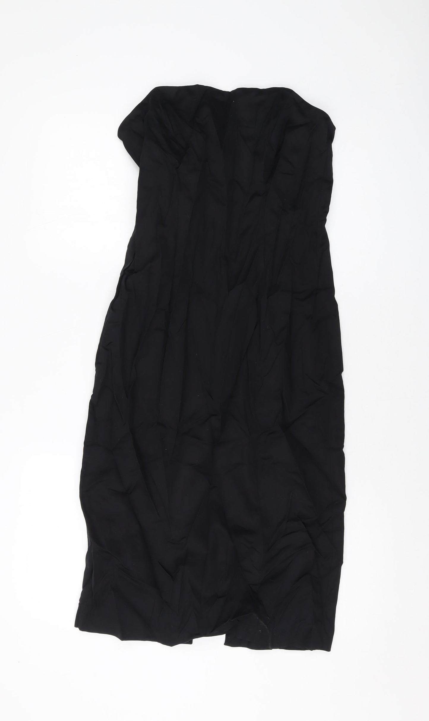 Coast Womens Black Cotton A-Line Size 12 Off the Shoulder Zip