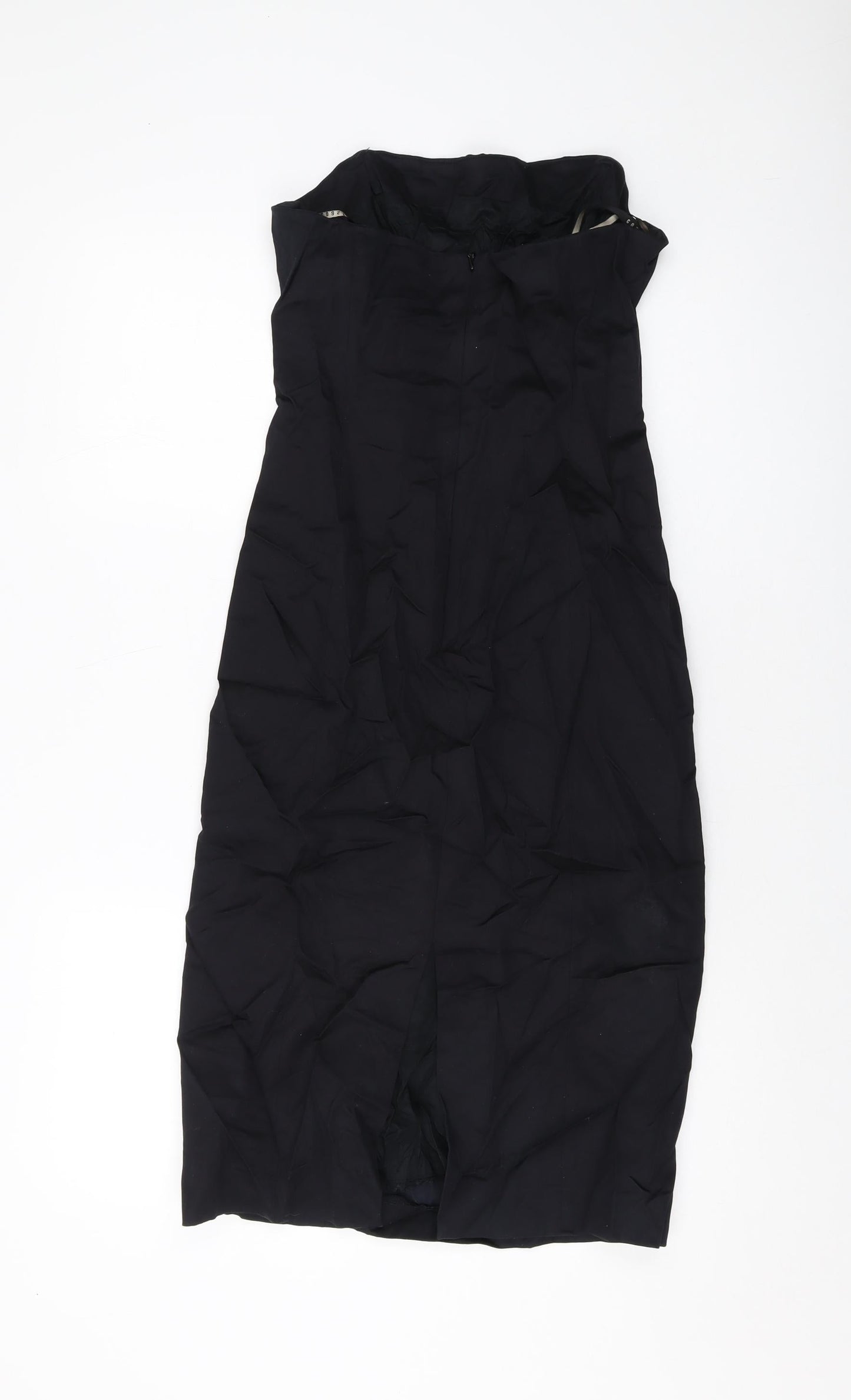 Coast Womens Black Cotton A-Line Size 12 Off the Shoulder Zip