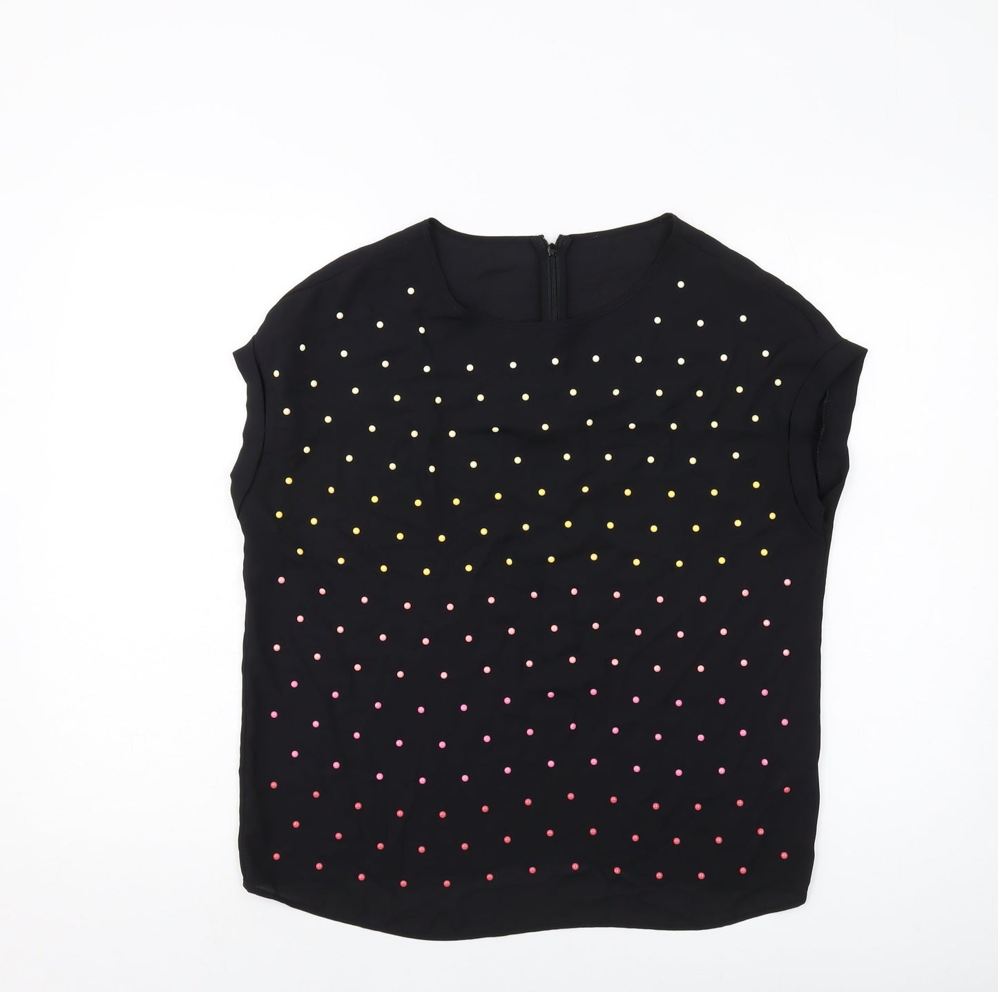 Womens UK Size 10 NEXT Black Basic Blouse