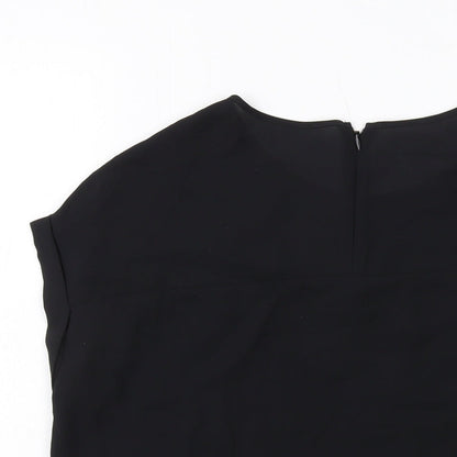 Womens UK Size 10 NEXT Black Basic Blouse