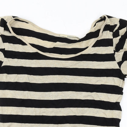 Womens UK Size S Oasis Black Basic Blouse