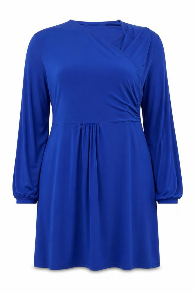 Kaleidoscope Womens Blue Polyester A-Line Size 18 V-Neck Pullover