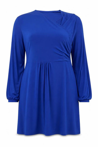 Kaleidoscope Womens Blue Polyester A-Line Size 18 V-Neck Pullover