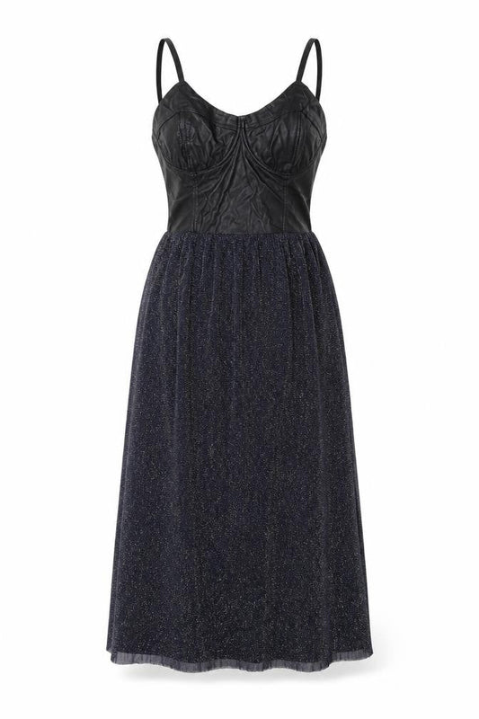 Hearts & Bows Womens Black Polyester A-Line Size 10 Square Neck Zip