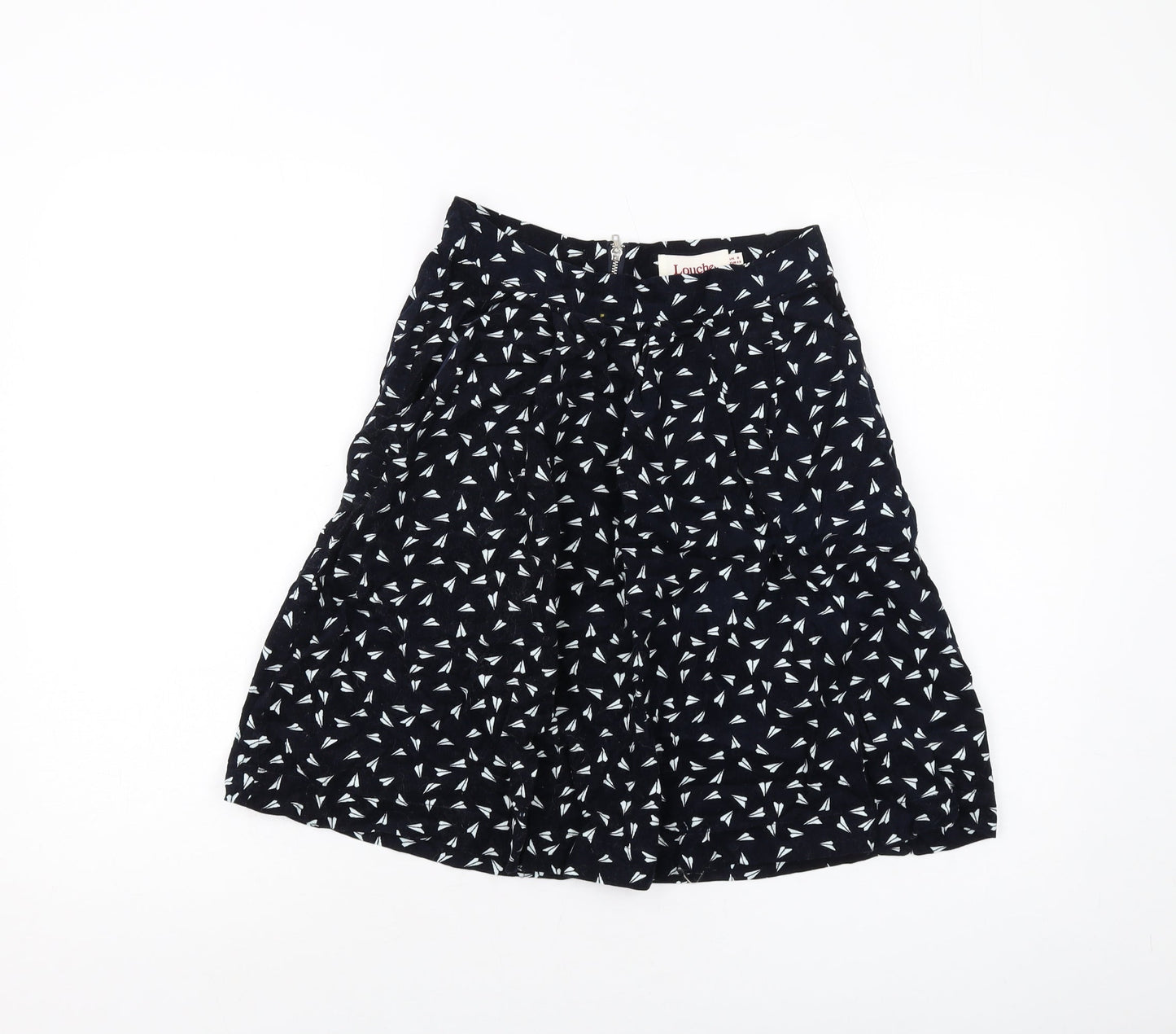Womens UK Size 8 Louche A-Line Corduroy Skirt
