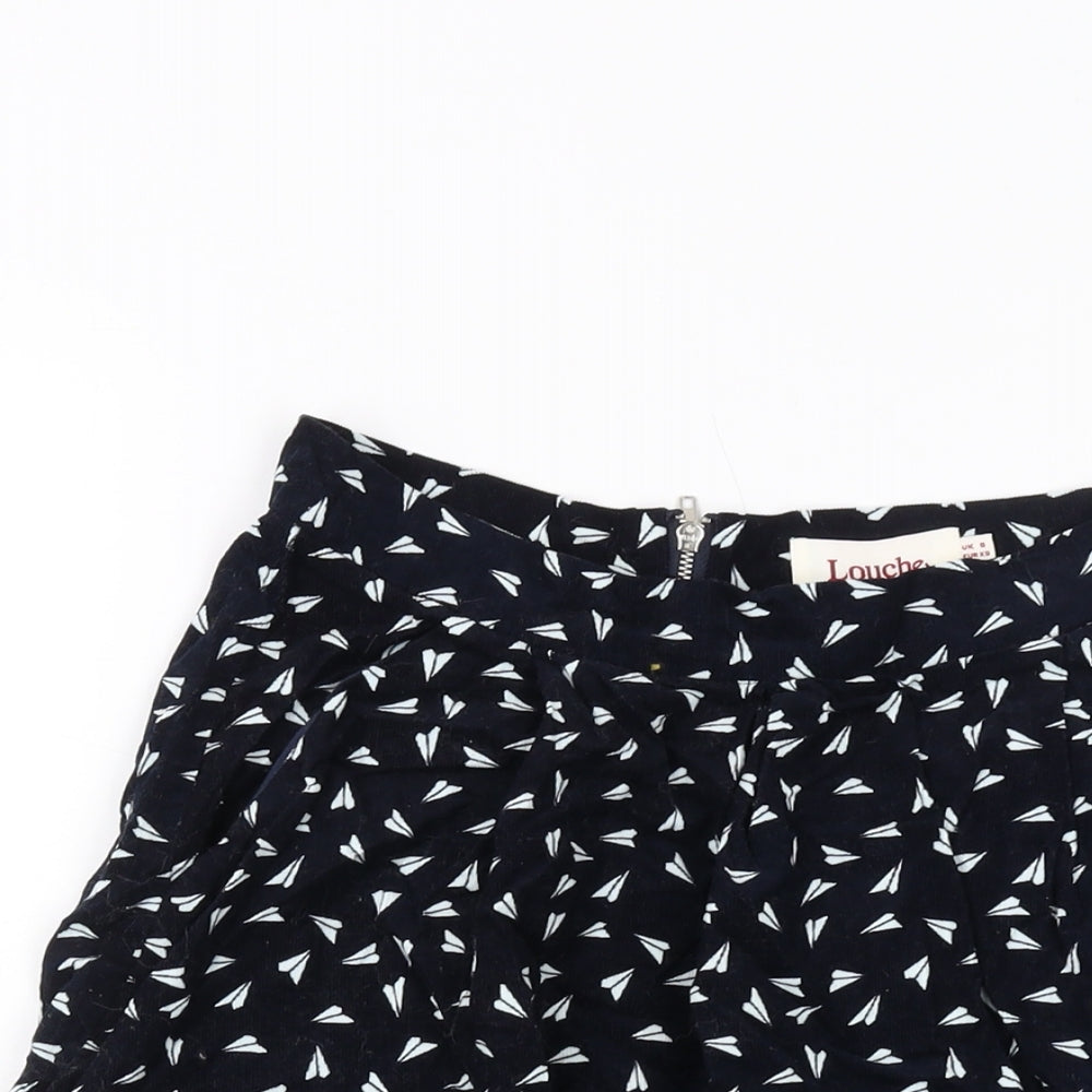Womens UK Size 8 Louche A-Line Corduroy Skirt
