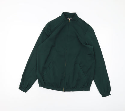 Womens UK Size XS Nina Leonard Green Bomber Jacket