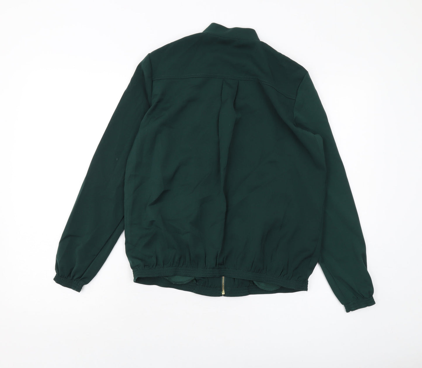 Womens UK Size XS Nina Leonard Green Bomber Jacket