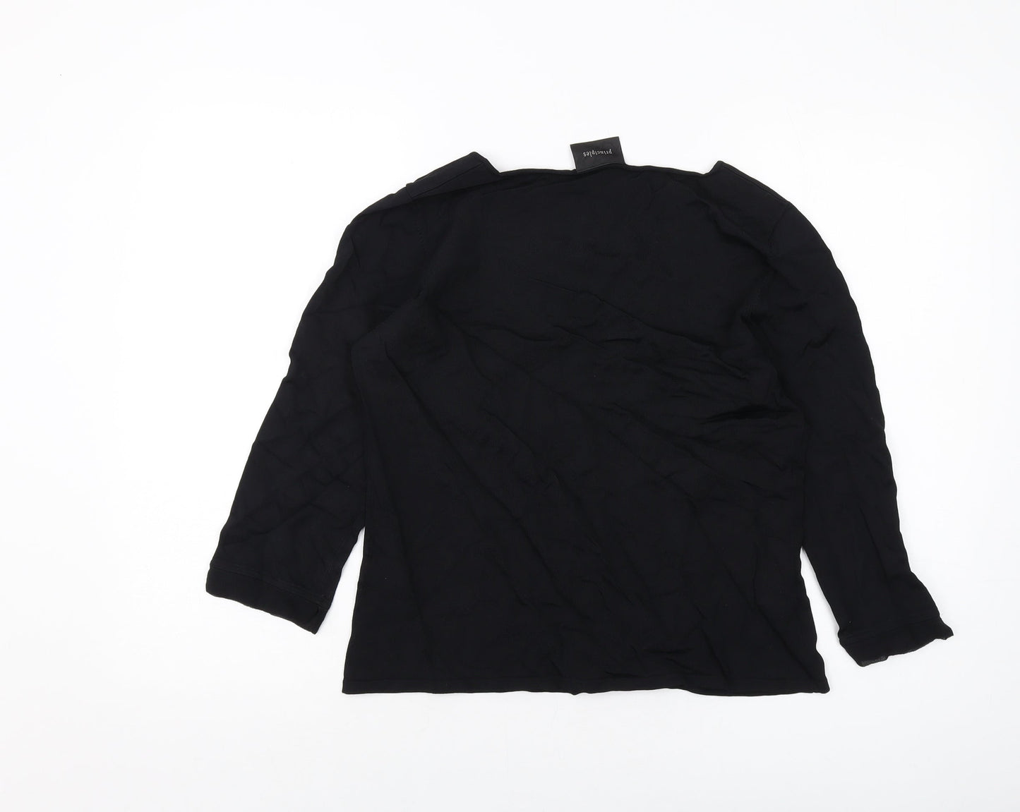 Womens UK Size 16 Principles Black Basic Blouse