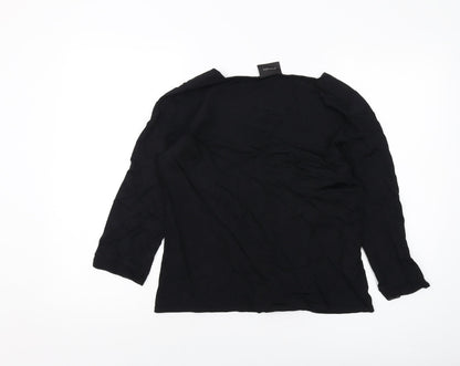 Womens UK Size 16 Principles Black Basic Blouse