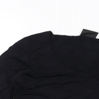 Womens UK Size 16 Principles Black Basic Blouse