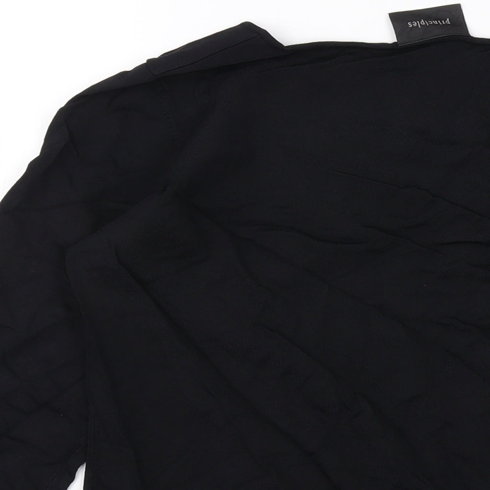 Womens UK Size 16 Principles Black Basic Blouse