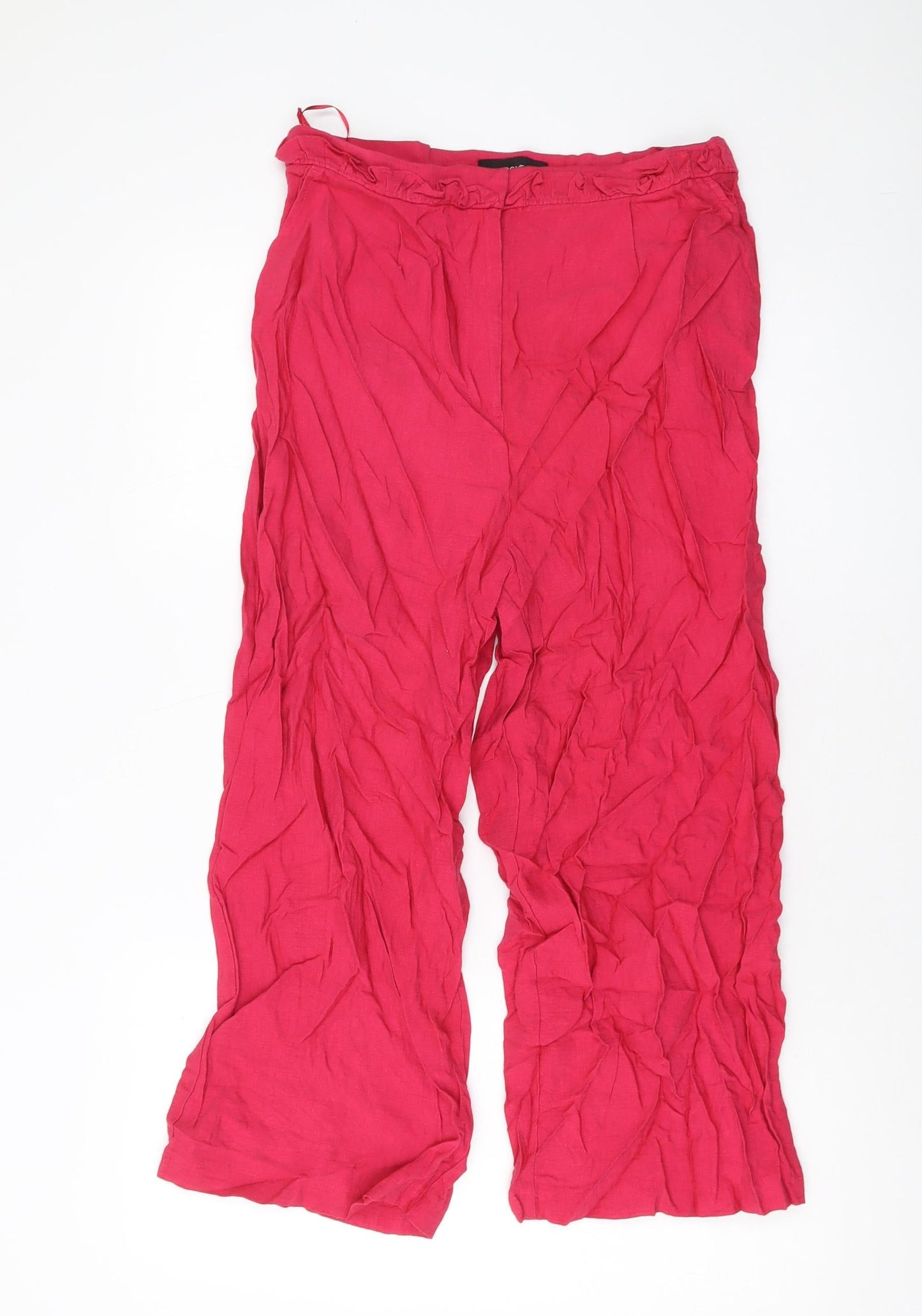 Womens UK Size 12 NEXT Regular Fit  Pink Trousers