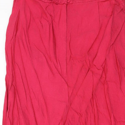 Womens UK Size 12 NEXT Regular Fit  Pink Trousers