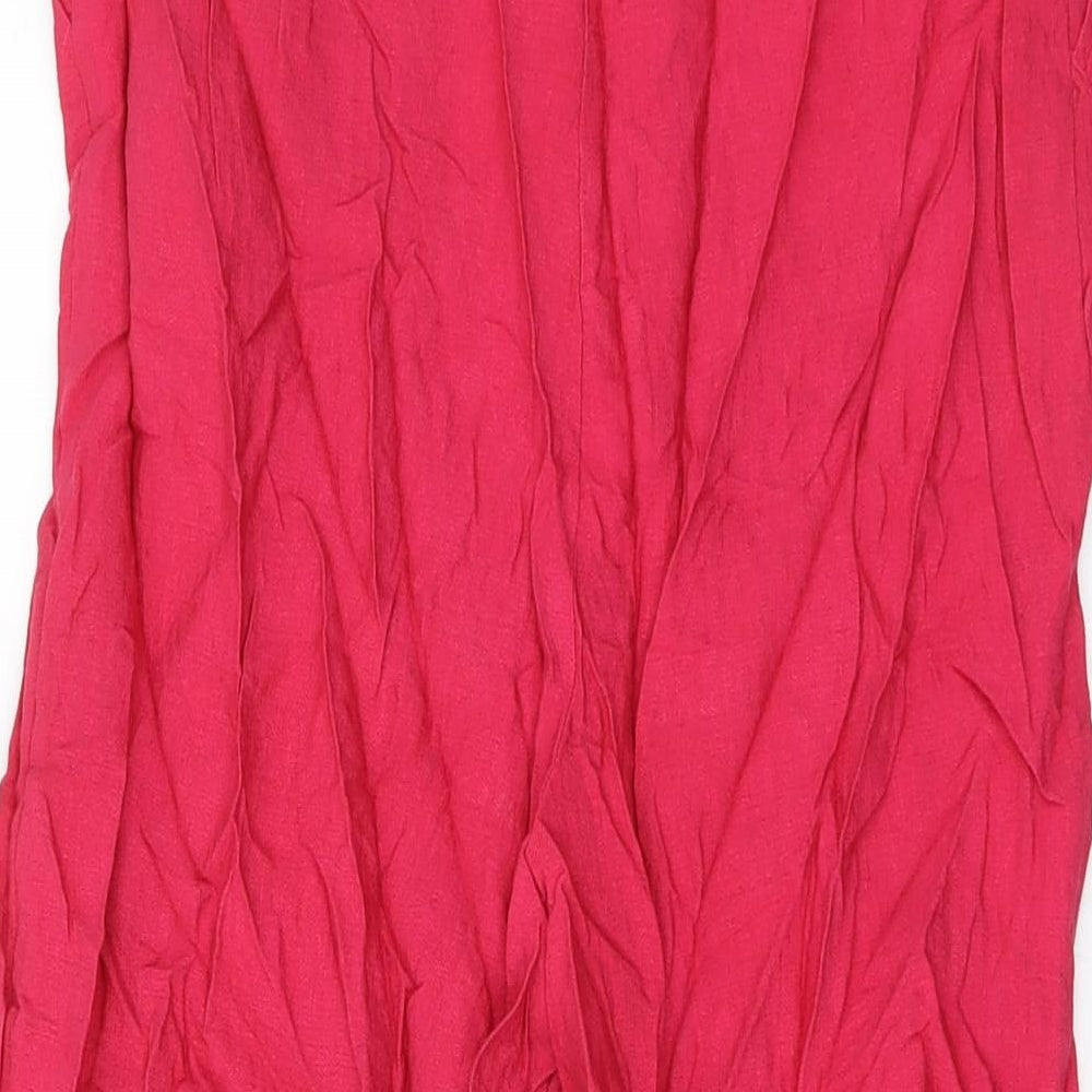 Womens UK Size 12 NEXT Regular Fit  Pink Trousers