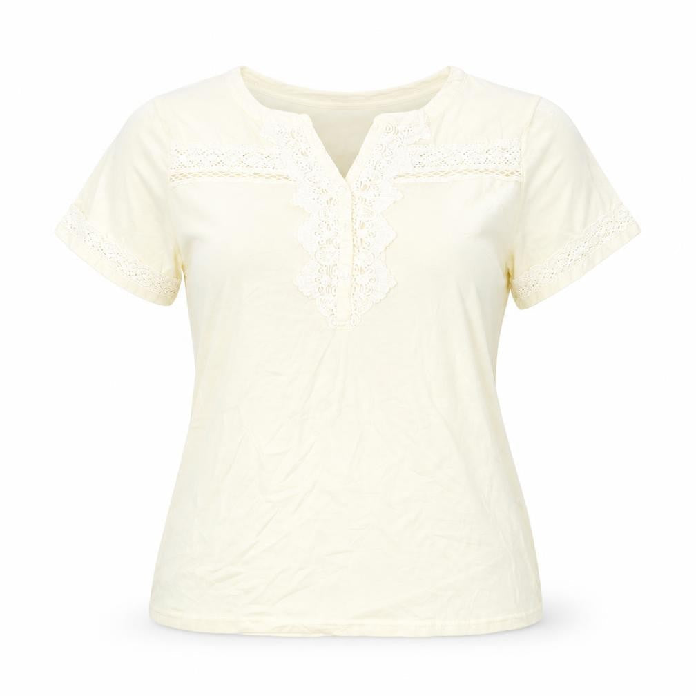 Womens UK Size 22 Damart Ivory Basic T-Shirt