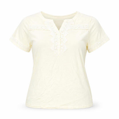 Womens UK Size 22 Damart Ivory Basic T-Shirt