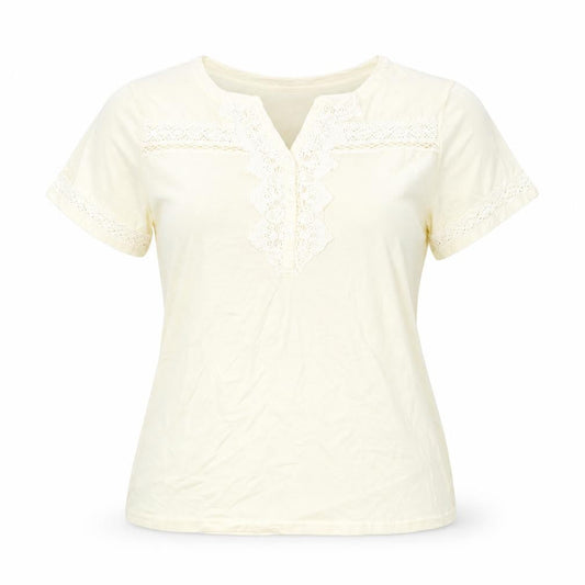 Womens UK Size 22 Damart Ivory Basic T-Shirt