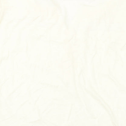 Damart Womens Ivory Polyester Basic T-Shirt Size 22 V-Neck