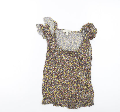 Womens UK Size 10 Oasis Multicoloured Basic Tank