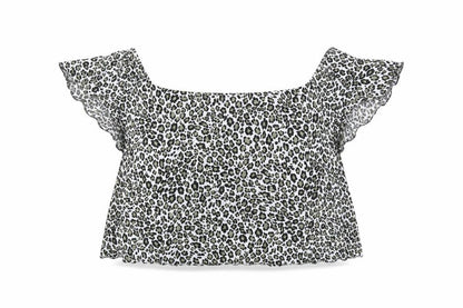 Womens UK Size 14 New Look Green Cropped Blouse