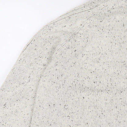 Boston Mens Grey High Neck Cotton Pullover Jumper Size S Long Sleeve