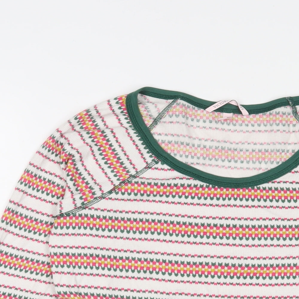 Womens UK Size M Victoria's Secret Multicoloured Basic T-Shirt