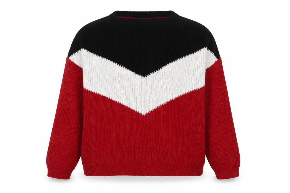 Womens UK Size L YIDA Red Pullover Jumper