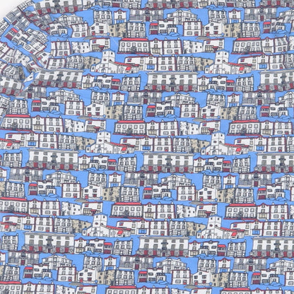 Womens UK Size 12 Tulchan Blue Basic T-Shirt