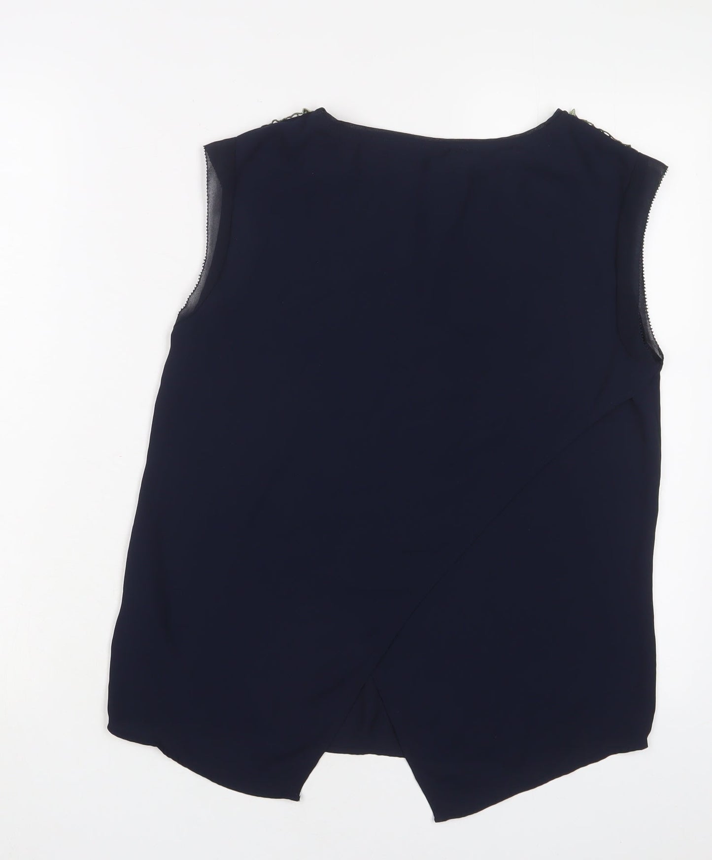 Womens UK Size 8 Oasis Blue Basic Tank
