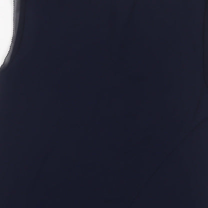 Womens UK Size 8 Oasis Blue Basic Tank