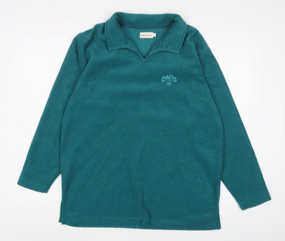 Bonmarché Womens Blue Polyester Pullover Sweatshirt Size M Pullover - Logo