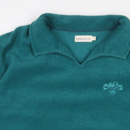 Bonmarché Womens Blue Polyester Pullover Sweatshirt Size M Pullover - Logo
