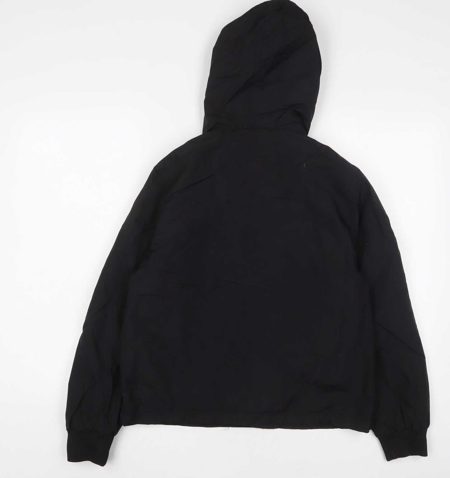 benzini Boys Black Jacket Coat Size 13-14 Years Zip - Logo, Embroidered