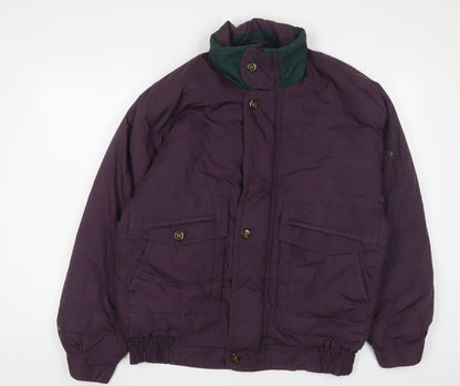 Country Trader Womens Purple Jacket Size L Zip