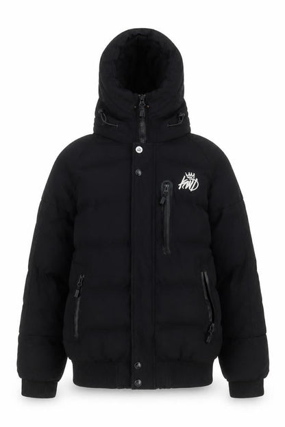 Kings Will Dream Womens Black Quilted Coat Size S Zip