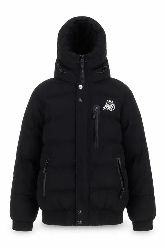 Kings Will Dream Womens Black Quilted Coat Size S Zip