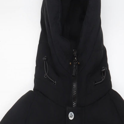 Kings Will Dream Womens Black Quilted Coat Size S Zip