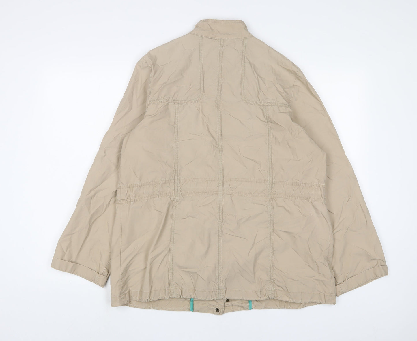 RJR.John Rocha Womens Beige Jacket Size 14 Zip