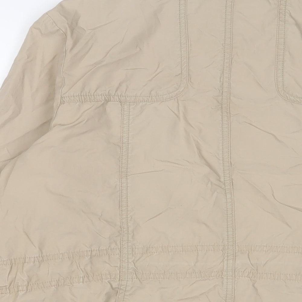 RJR.John Rocha Womens Beige Jacket Size 14 Zip