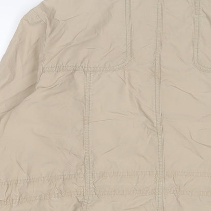 RJR.John Rocha Womens Beige Jacket Size 14 Zip