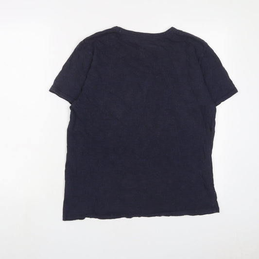 Womens UK Size M Lee Blue Basic T-Shirt
