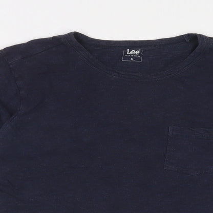 Womens UK Size M Lee Blue Basic T-Shirt