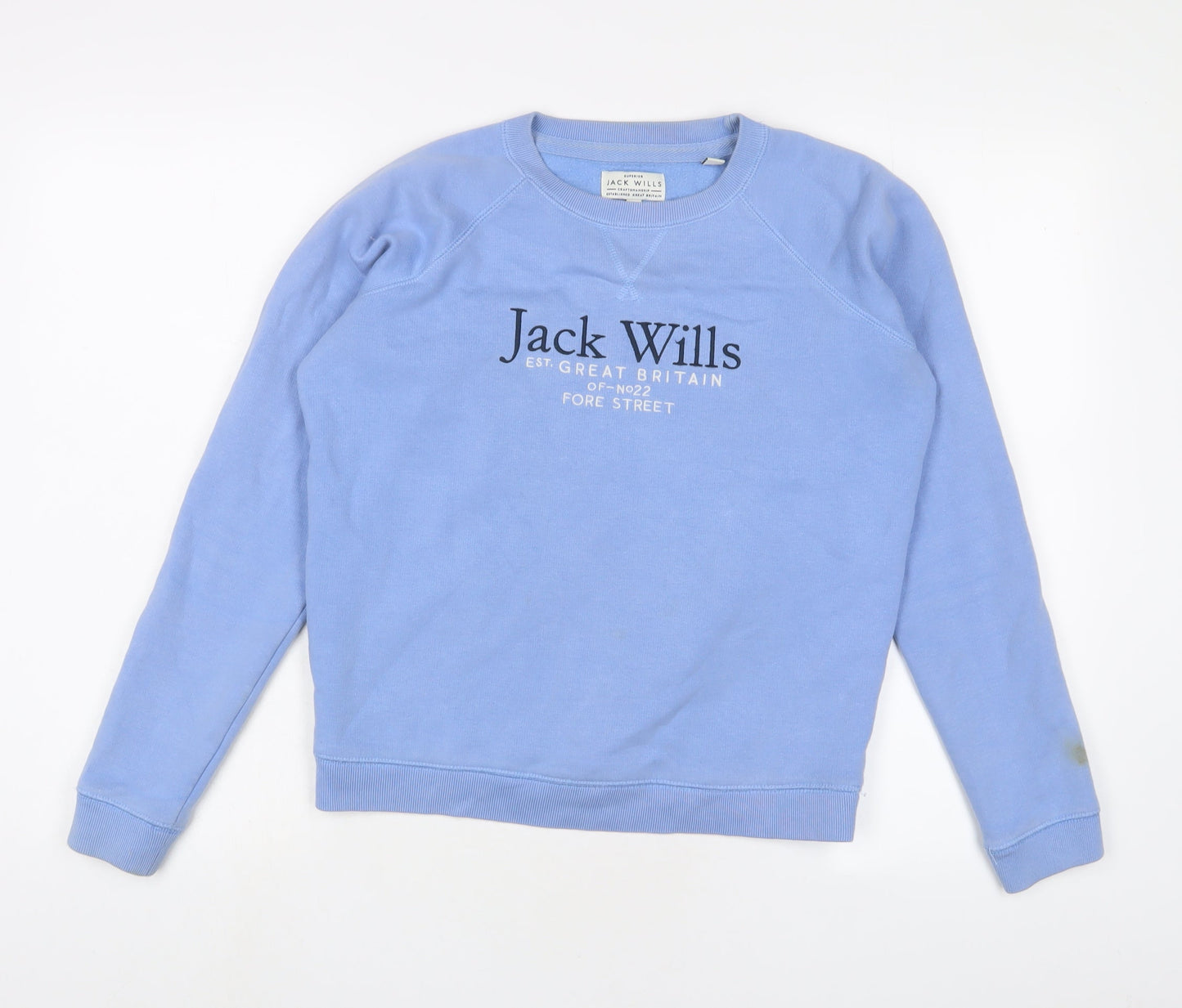 Womens UK Size 6 Jack Wills Blue Pullover Sweatshirt